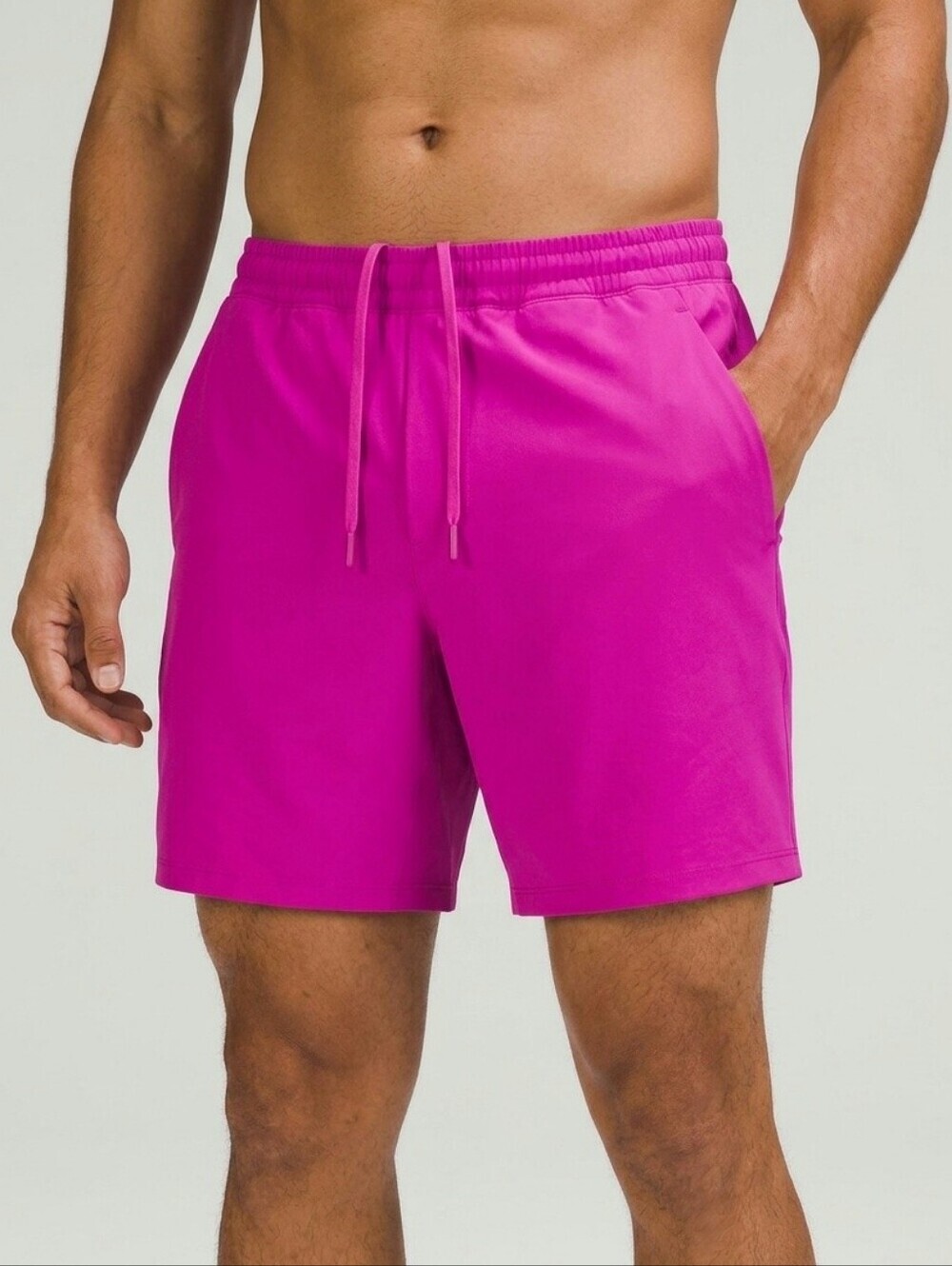 Lululemon Pace Breaker Lined Short 9" L Hot Pink Highlight Running Training Gym